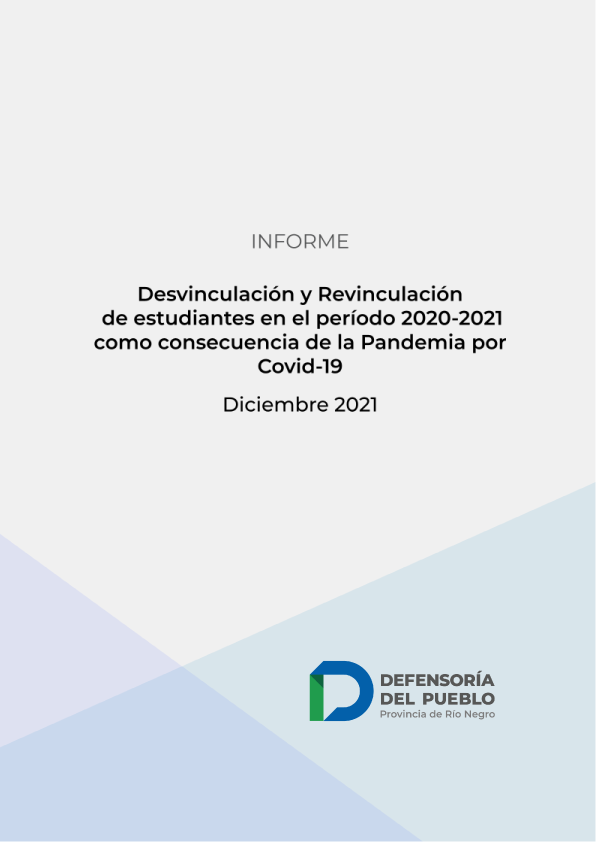 Acceder a Informe sobre Desvinculacion y Revinculacion de estudiantes durante la Pandemia Covid19