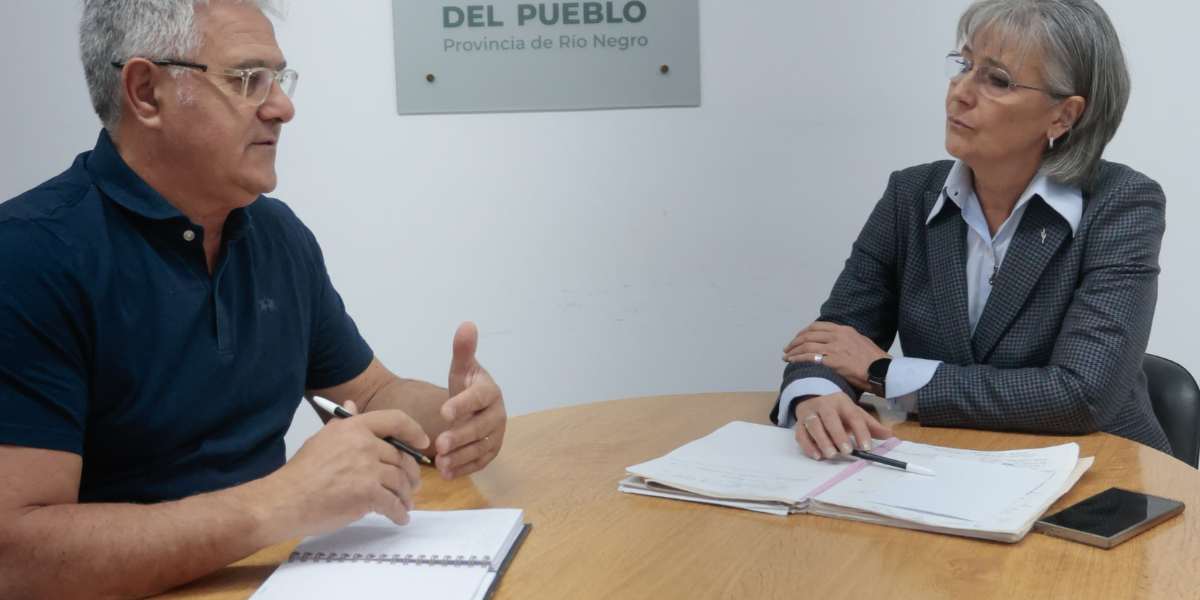 Pensiones por invalidez: Santagati recibió en su despacho al intendente de Ing. Jacobacci, José Mellado.