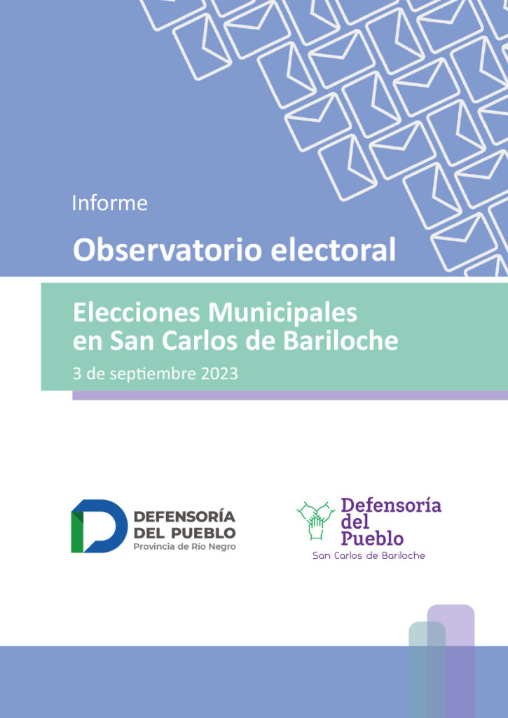 Acceder al informe del observatorio electoral de elecciones municipales en Bariloche 2023