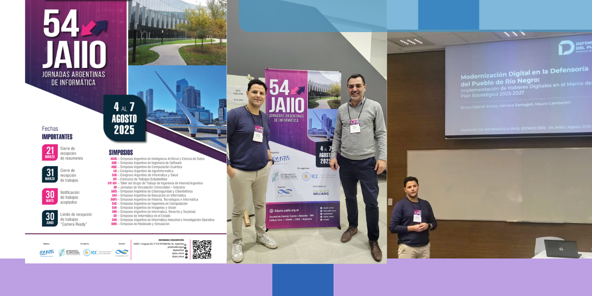 La Defensoría del Pueblo presente en las Jornadas Argentinas de Informática e Investigación Operativa (JAIIO).