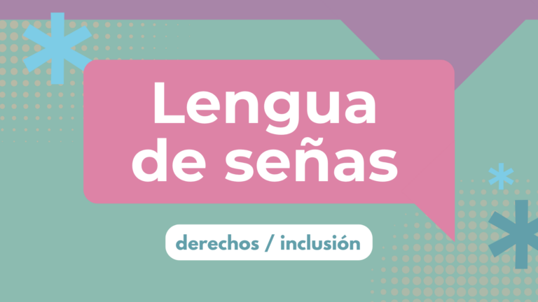 Texto: Lengua de Señas